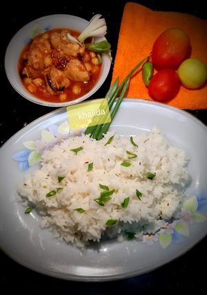 A picture of Chicken chickpea qourma.