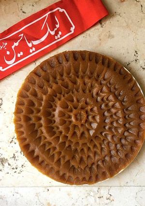 عکسی از دستور حلوا دو آرد😍
