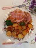 Gammon joint glazed with honey and mustard