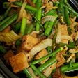 Tumis tempe menjes n bunga bawang
