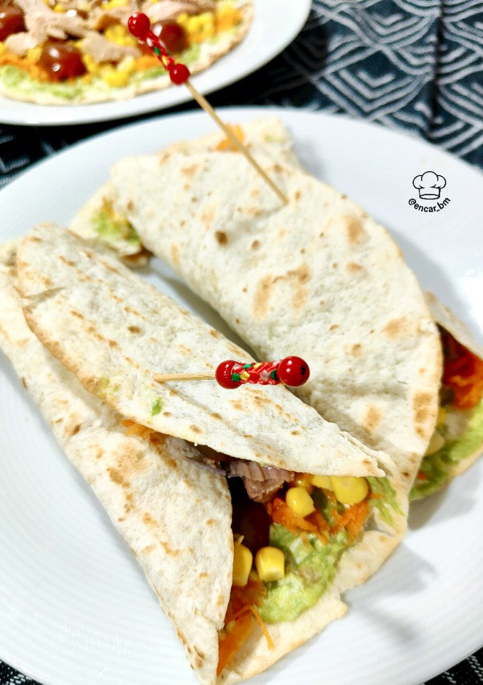Una foto de Wrap vegetal con ventresca de atún