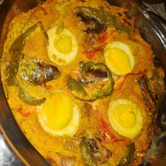 A picture of Bake moi moi.