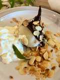 Poire Belle Hélène avec Poires Pochées à la Verveine