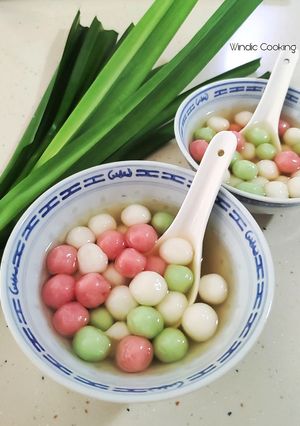 Hình của món Tang Yuan - Chè trôi nước người Hoa.