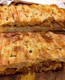 Sándwich focaccia con asado y pollo