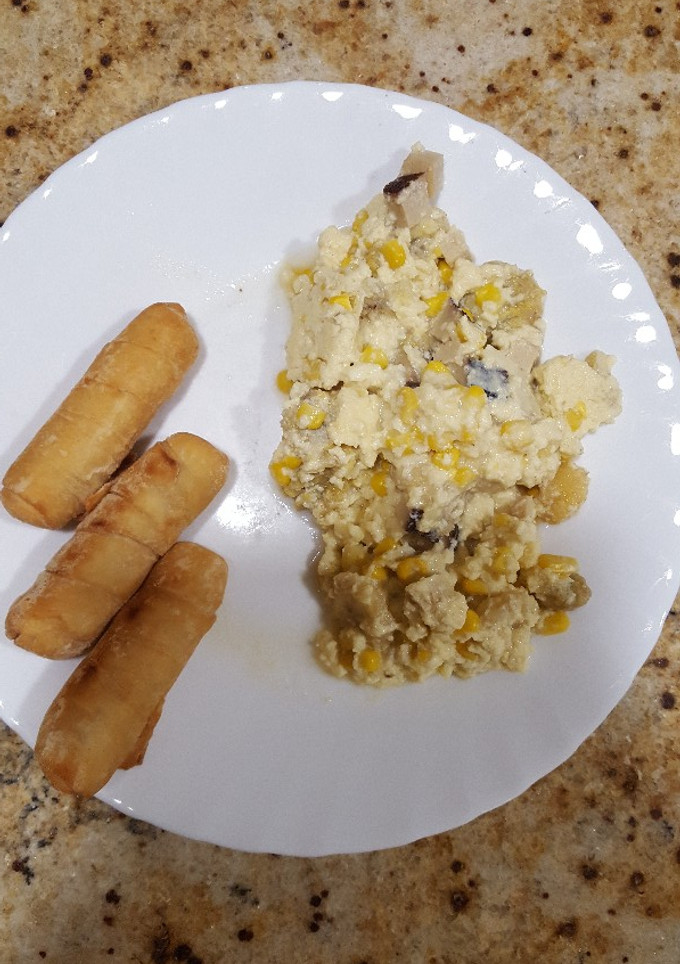 Una foto de Huevos revueltos caribeños