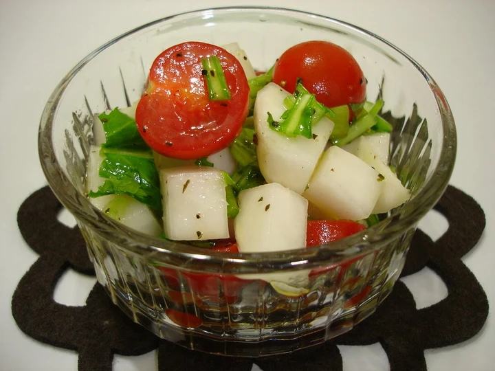Easy Way Make Turnip and Cherry Tomato Salad with Olive Oil the Awesome  Makes you drool