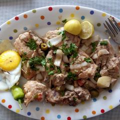A picture of Baked Olive Chicken.