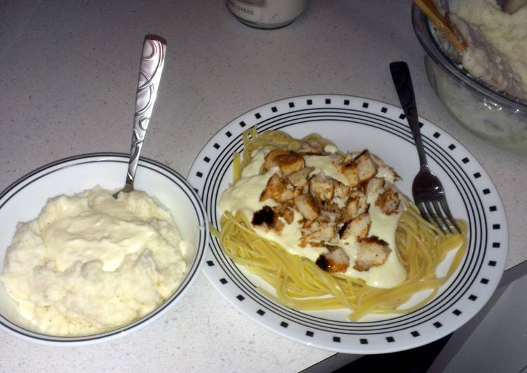 Recipe of Speedy Fettucine Chicken Alfredo