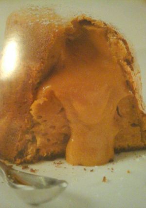 Una foto de Volcán de dulce de leche