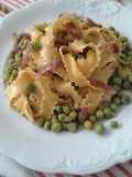 Mafalde con piselli e speck