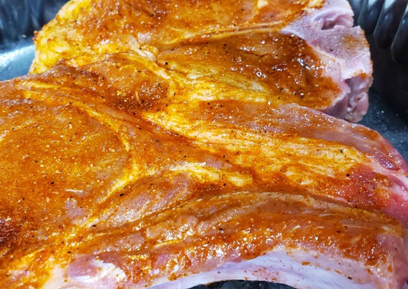 Oven baked porkchops