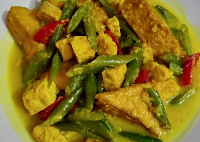 Resep Sayur Buncis Tempe Tahu Kuah Santan Oleh Ismirevi Cookpad