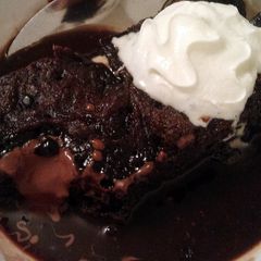 Vickys Self-Saucing Chocolate Brownie Pudding, GF DF EF SF NF A picture of Vickys Self-Saucing Chocolate Brownie Pudding, GF DF EF SF NF.