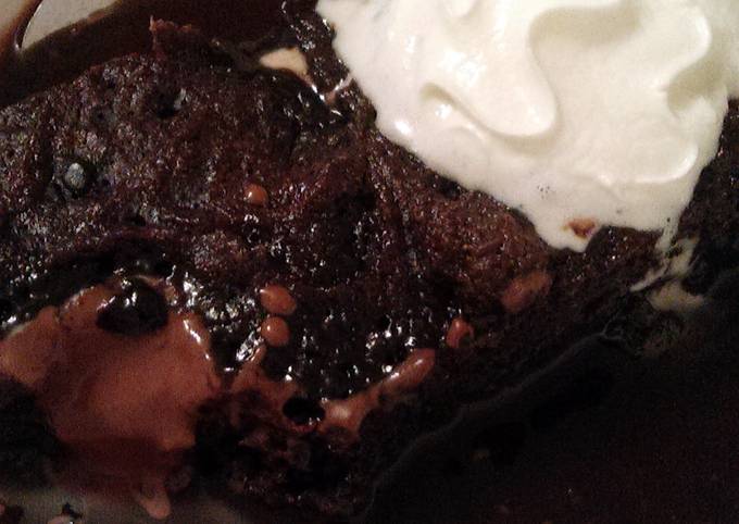 Recipe of Favorite Vickys Self-Saucing Chocolate Brownie Pudding