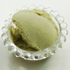 Avocado Ice Cream with Vegetable Based Ingredients Only A picture of Avocado Ice Cream with Vegetable Based Ingredients Only.