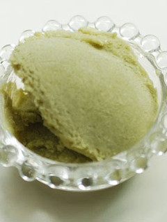 A picture of Avocado Ice Cream with Vegetable Based Ingredients Only.