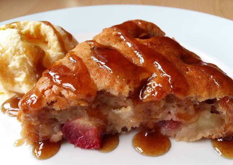 Simple Way to Make Ultimate Vickys Spiced Plum & Apple Pudding & Dulce du Leche, GF DF EF SF