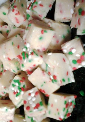 A picture of Cake Batter Fudge.