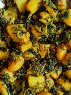 मेथी आलू की सब्जी (Methi aloo Ki sabji recipe in hindi) रेसिपी मुख्य फोटो