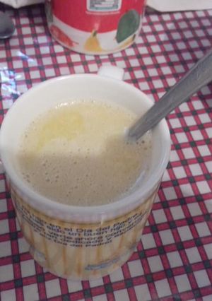 Una foto de Atole de piña las correa