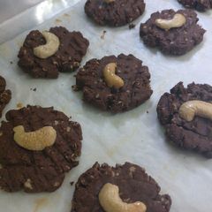 A picture of Chocolate oat cookies.