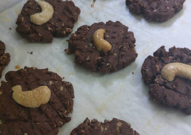 Chocolate oat cookies