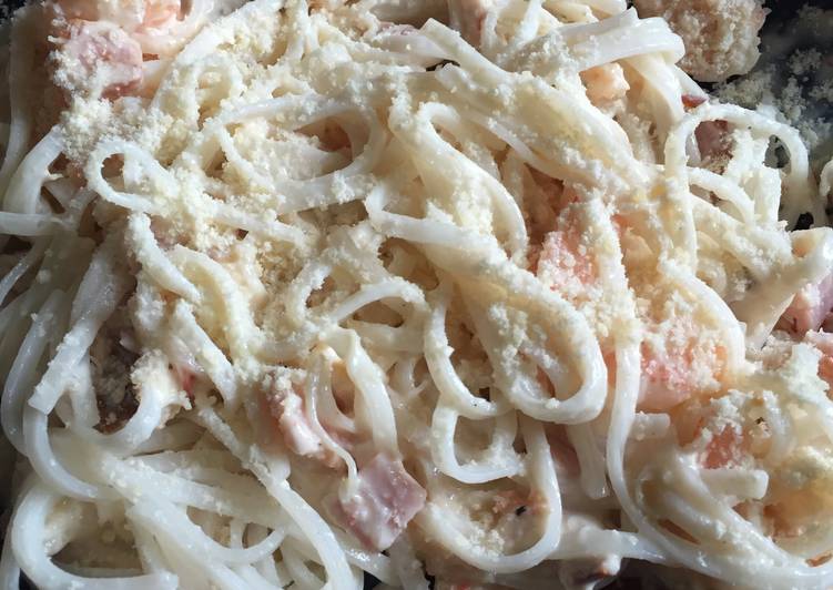 Steps to Prepare Homemade Smoked Seafood Linguini