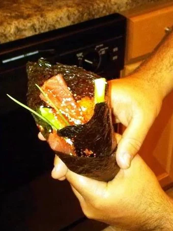Easy Ways Prepare Recipes Spicy Tuna Hand Roll the So Delicious Tasty.