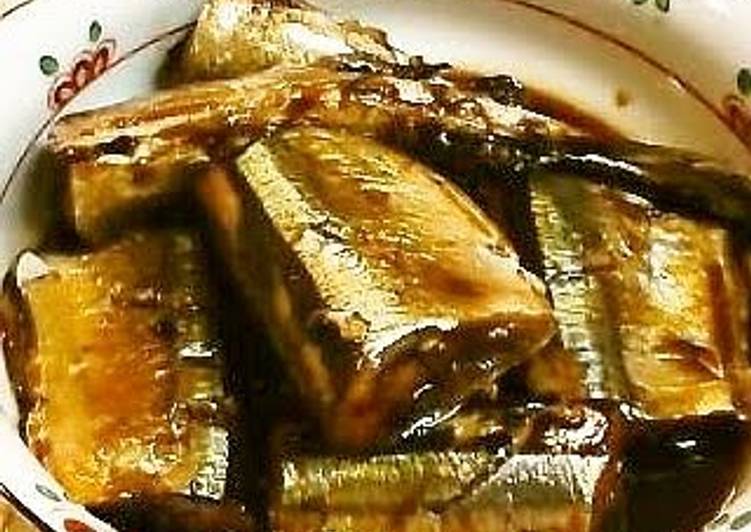 Recipe of Speedy Simmered Pacific Saury - Bones &#39;n All!