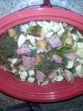 Crockpot Ham, green bean, potato soup