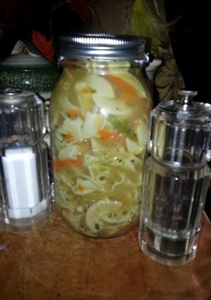 A picture of Granny's chicken soup.