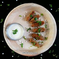 A picture of Sabudana-Raw Banana Cutlets.