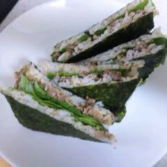 A picture of Yakiniku Onigiri Sandwich.