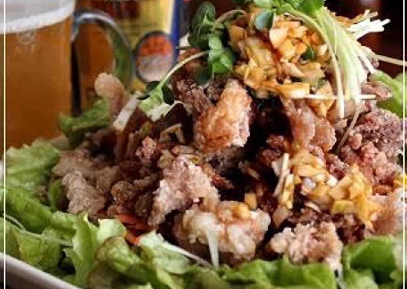 Juicy and Crispy Pork with Aromatic Sauce