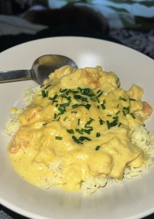 Una foto de Pollo y Camarones