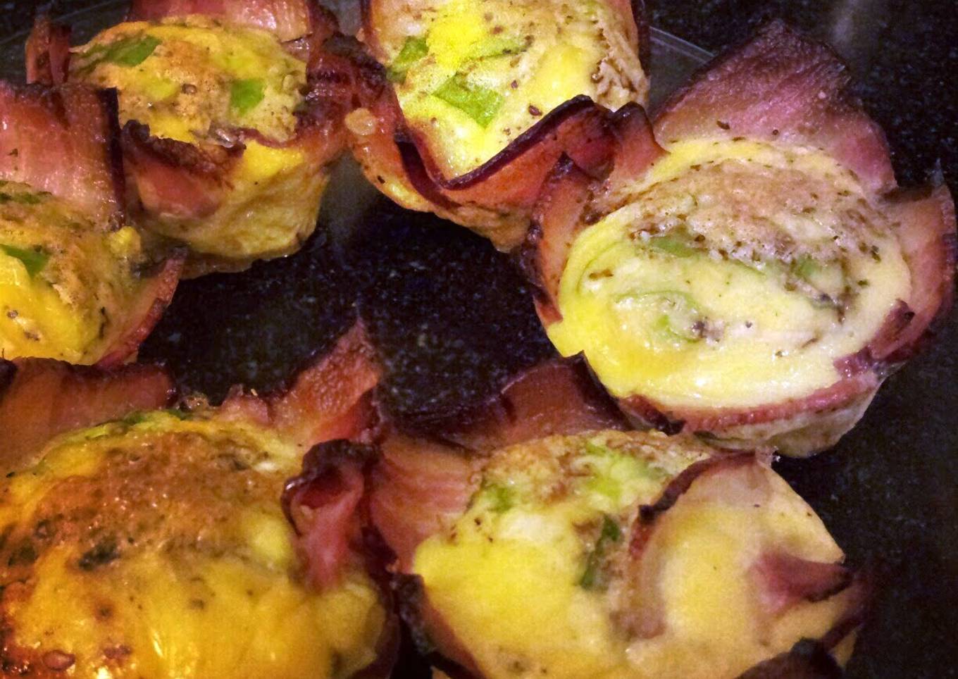 L's Eggs in Bacon Baskets