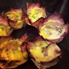 A picture of L's Eggs in Bacon Baskets.