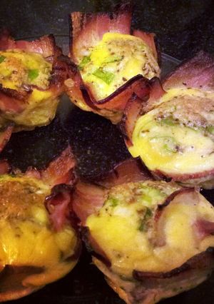 A picture of L's Eggs in Bacon Baskets.