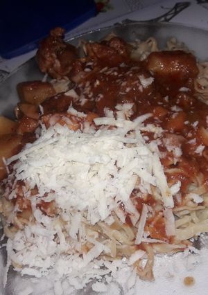 Una foto de Tallarines caseros