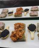 Cenando pan casero con acelgas y latas