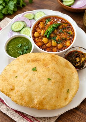शाही छोला भटूरा (विथ गरम मसाला) - स्पाइसी छोले भटूरे- पंजाबी छोले भटूरे रेसिपी मुख्य फोटो