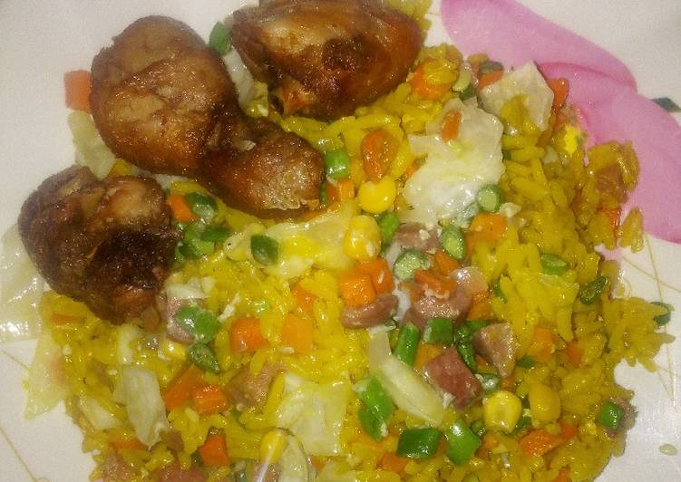 Recipe of Homemade Tumeric fried Rice