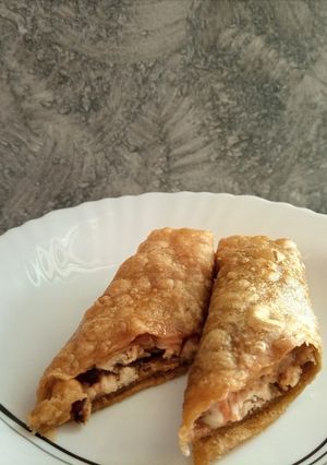 A picture of Malai boti roll.
