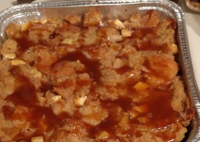 Caramel Apple Bread Pudding