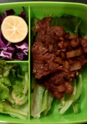 Foto resep Steak Daging Diet Mayo H1 (Dinner)
