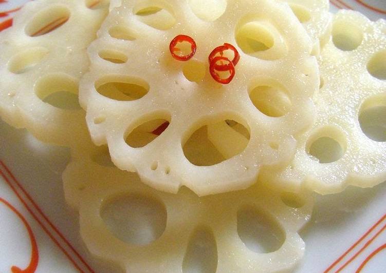 Recipe: Perfect One Pot Recipe! Pickled Lotus Root for Osechi!