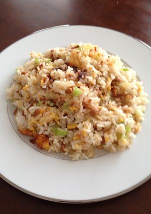 A picture of Easy Lunch in 5 Minutes! Natto Fried Rice.