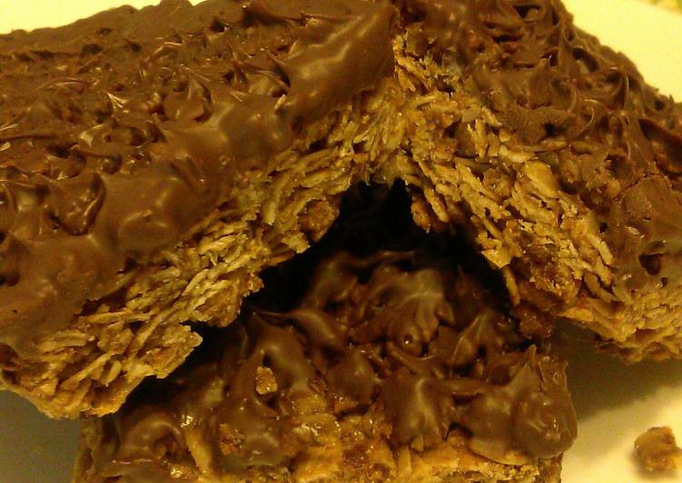 Steps to Make Ultimate &#34; Chocolate Dipped Granola Bars &#34;