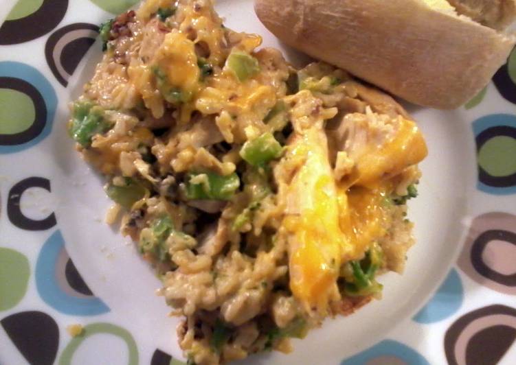 Recipe of Homemade Creamy Chicken and Cheddar Rice